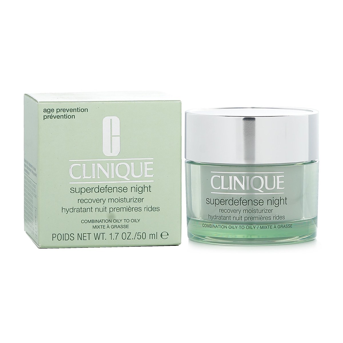 Clinique 超级防护修复保湿晚霜 - 混合油性至油性皮肤 50ml/1.7oz