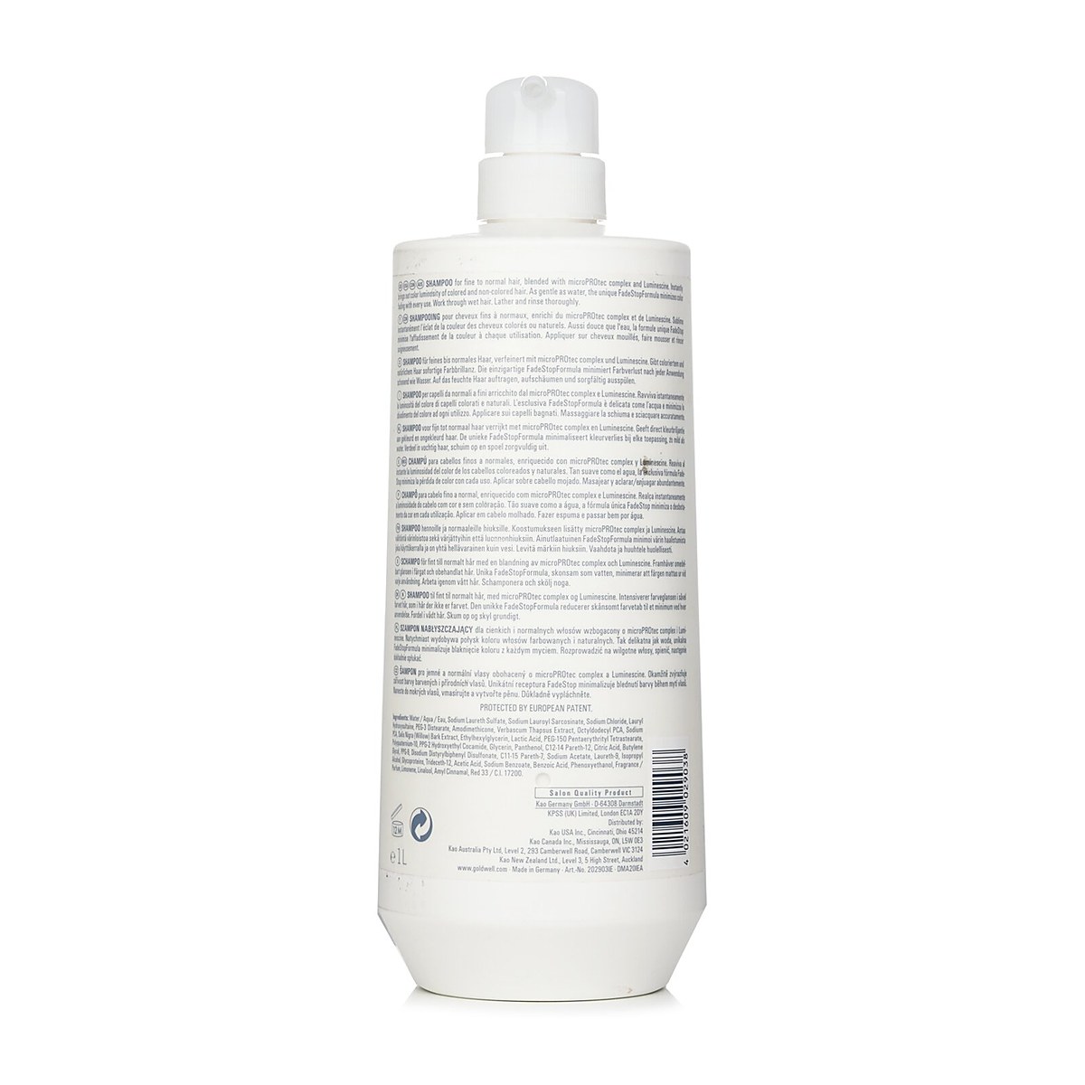 Goldwell 듀얼 센스 컬러 브릴리언스 샴푸 (가는/정상 모발 광택 강화) 1000ml/33.8oz