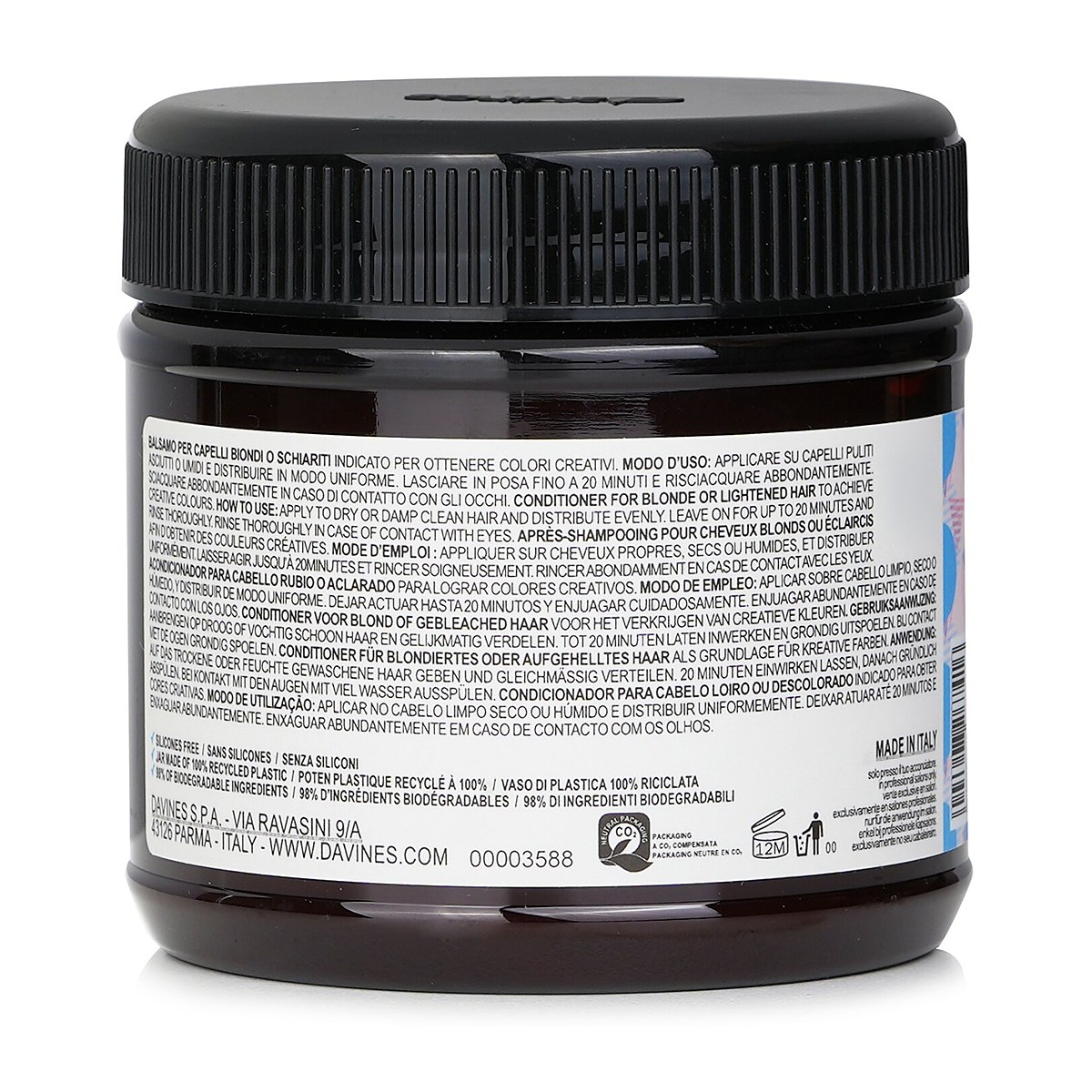 Davines Alchemic Creative Conditioner Marine Blue (For Blonde and Lightened Hair) 250ml/8.84oz