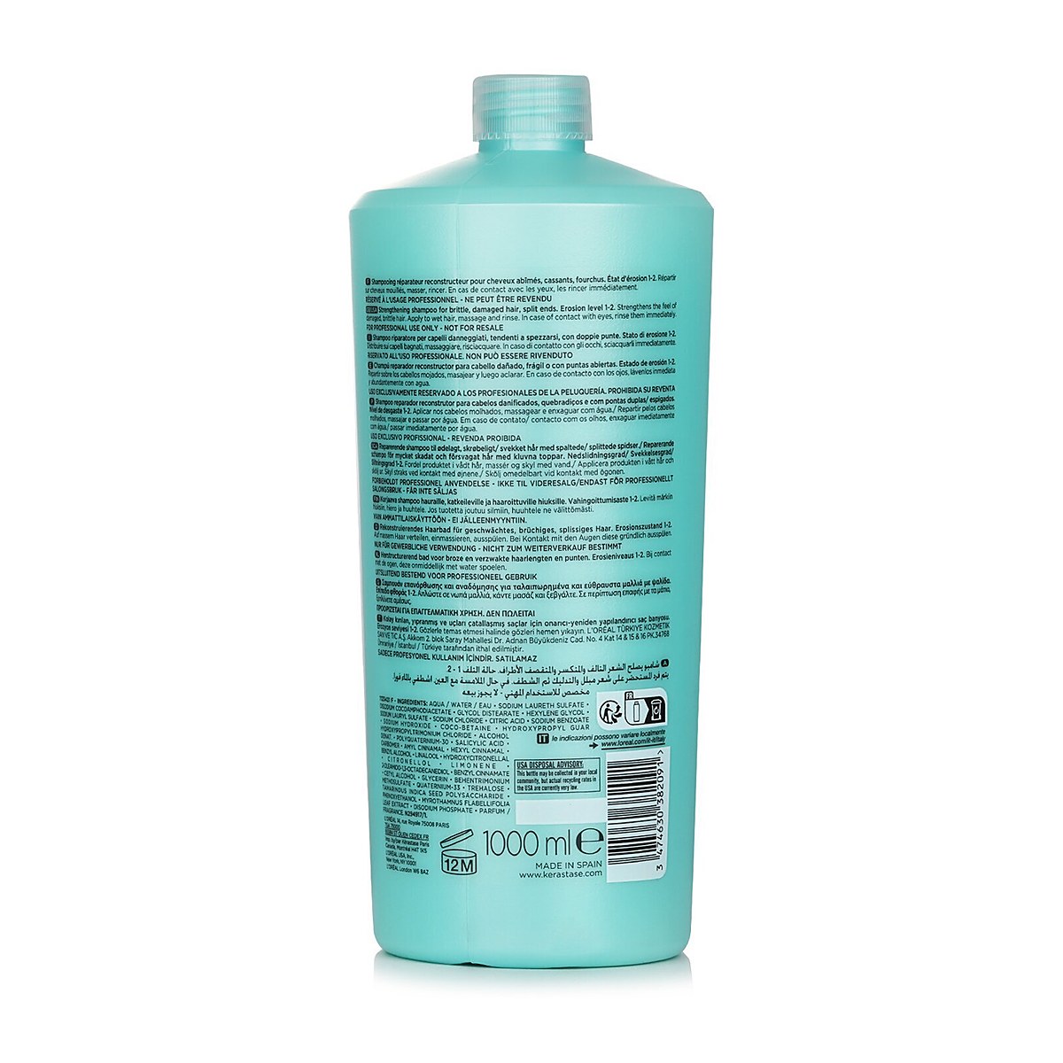 Kerastase 卡诗强化修复洗发露(脆弱，受损，分叉发质) 1000ml/34oz
