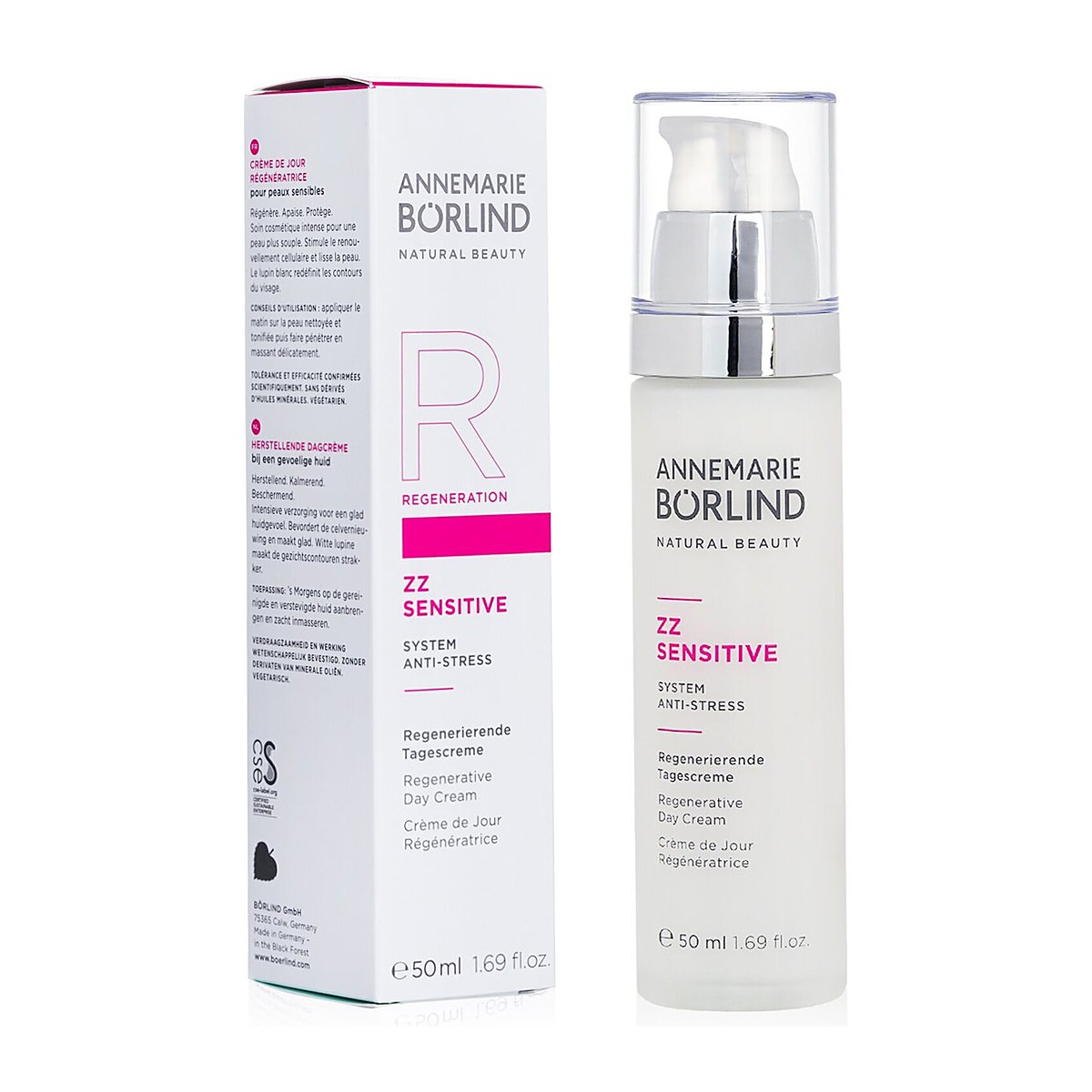 Annemarie Borlind ZZ Sensitive System Anti-Stress Regenerative Day Cream - For Sensitive Skin 50ml/1.69oz
