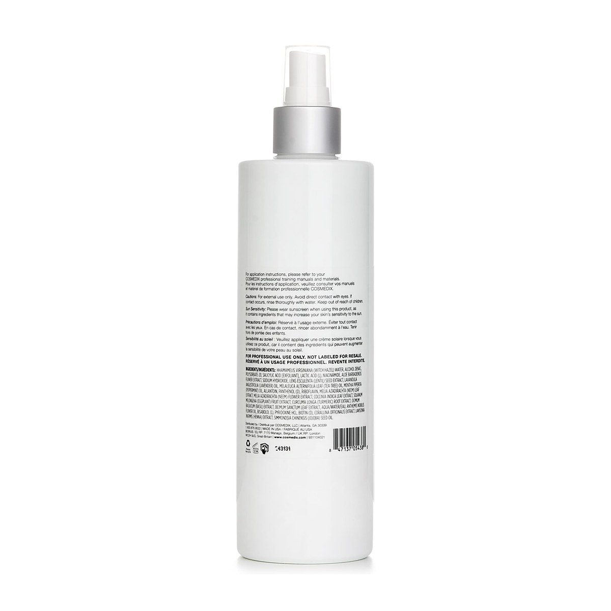 CosMedix Purity Balance Exfoliating Prep Toner - salongst&oslash;rrelse 360ml/12oz