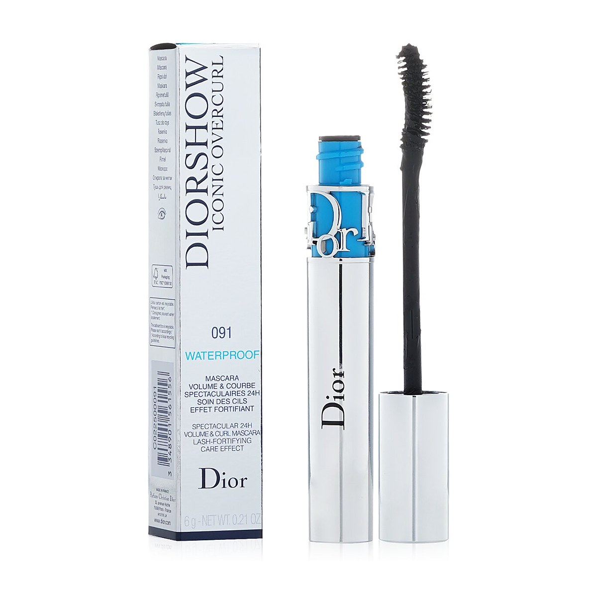 Christian Dior Diorshow Iconic Overcurl 24H Volume & Curl Waterproof Mascara 091 Black 6g/0.21oz
