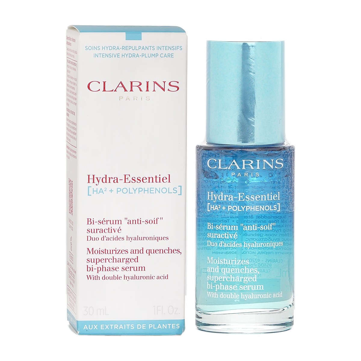 Clarins Hydra Essentiel Moisturizes And Quenches, SuperCharged Bi Phase Serum 30ml/1oz