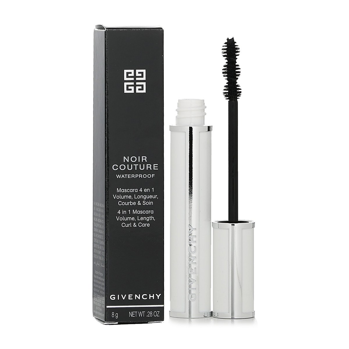 Givenchy Wododporny tusz do rzęs Noir Couture Waterproof 4 In 1 Mascara 1 Black Velvet 8g/0.28oz