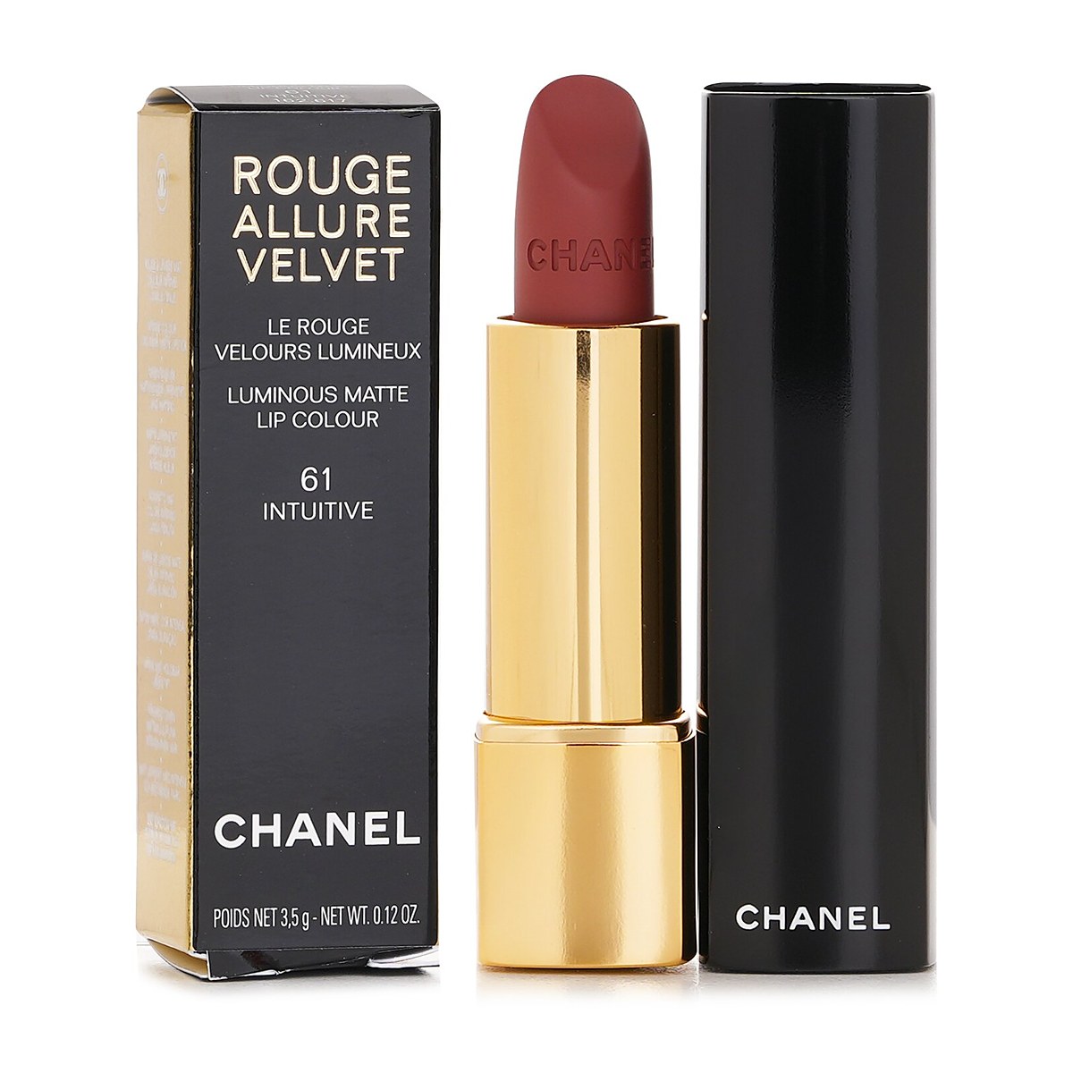 Chanel Rouge Allure Velvet Luminous Matte Lip Colour 61 Intuitive 3.5g
