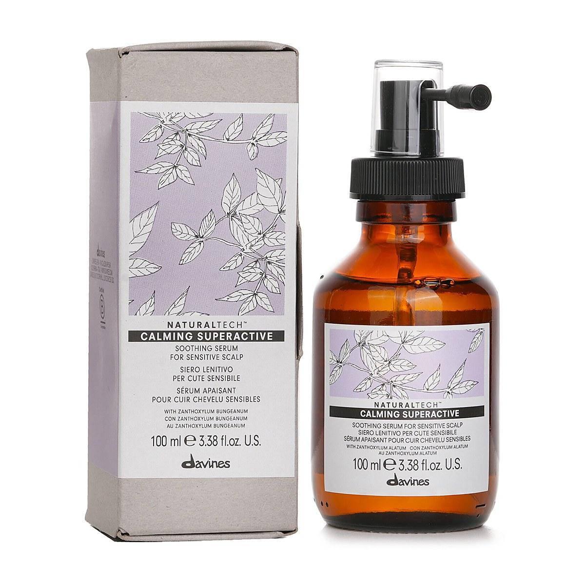 Davines Natural Tech Calming Superactive Soothing Serum (For Sensitive Scalp) 100ml/3.38oz