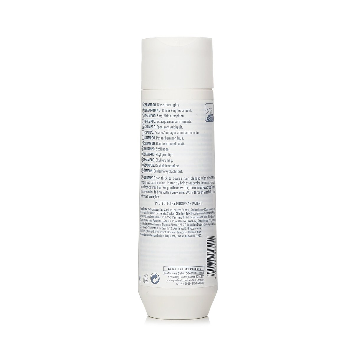 Goldwell 듀얼 센스 컬러 엑스트라 리치 브릴리언스 샴푸 (거친 모발 광택 강화) 250ml/8.4oz
