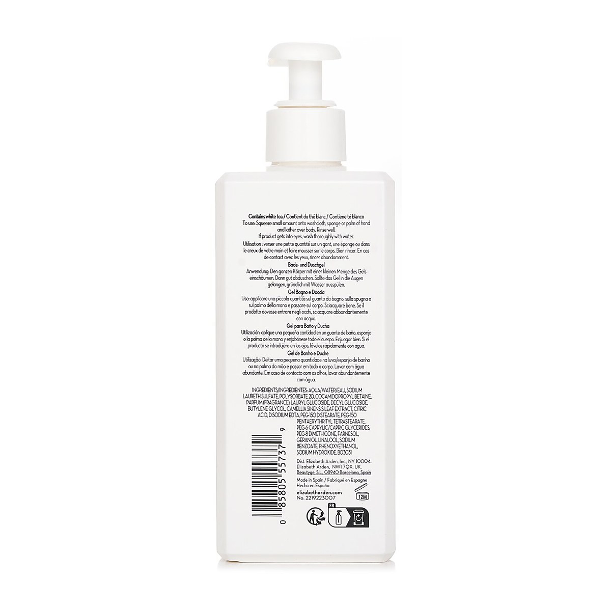 Elizabeth Arden White Tea Pure Indulgence Bath And Shower Gel 390ml/13oz