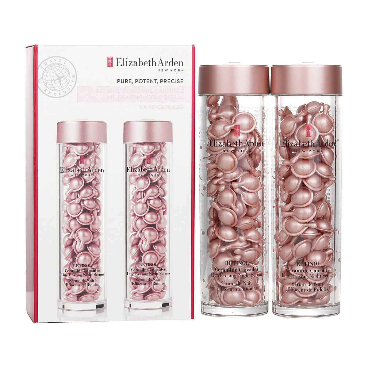 Elizabeth Arden Ceramide Retinol Capsules - Nočn&iacute; s&eacute;rum Duo pro vymaz&aacute;v&aacute;n&iacute; linek 2x90caps