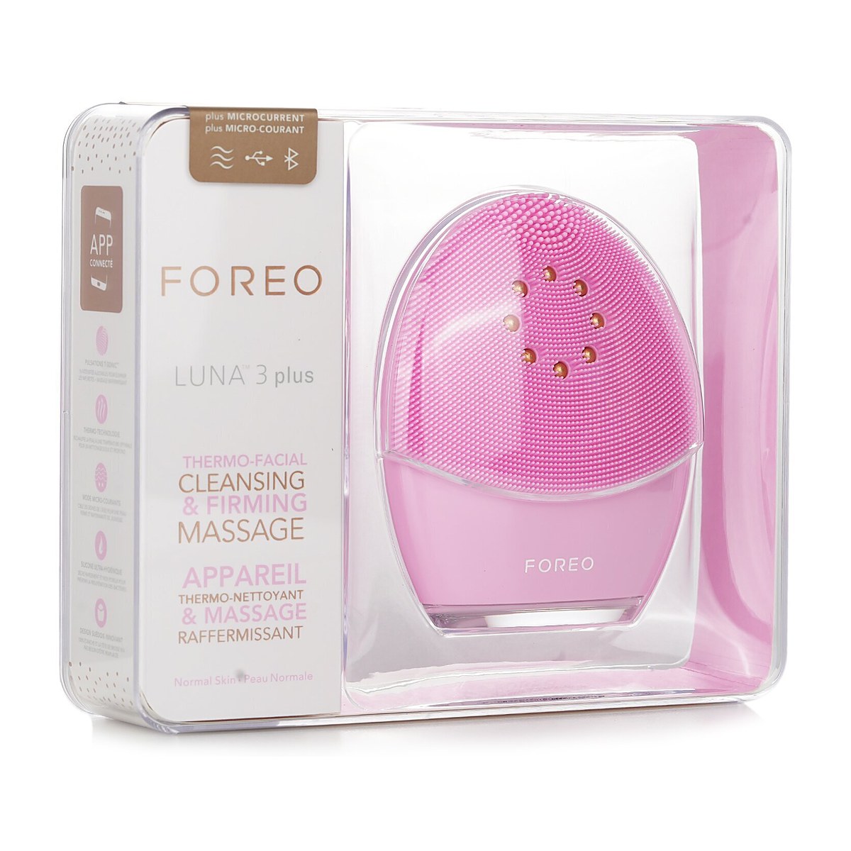FOREO Luna 3 Plus Thermo Facial Cleansing & Firming Massager (Normal Skin) 1pcs