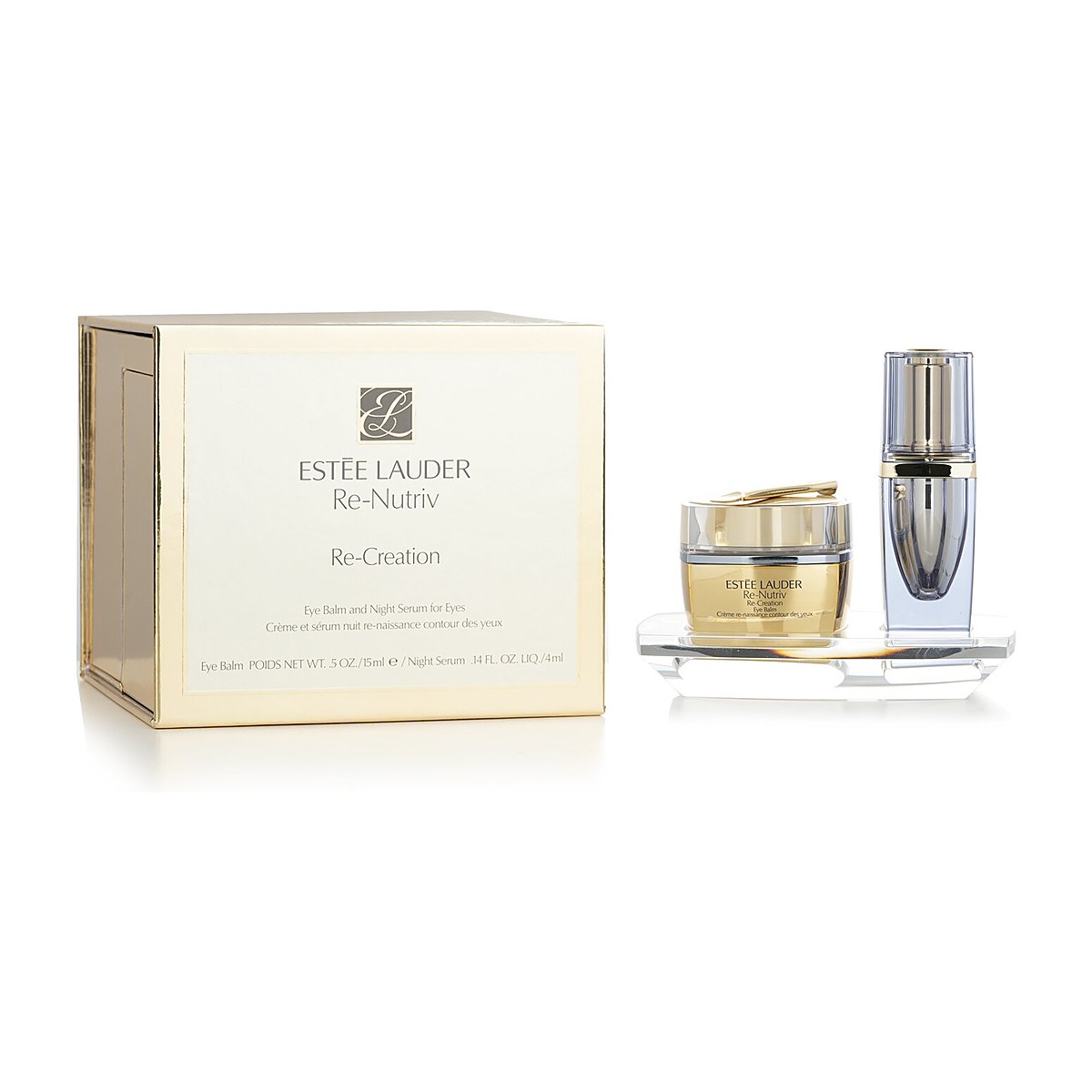 Estee Lauder Re-Nutriv Re-Creation Eye B&aacute;lsamo: Eye B&aacute;lsamo 15ml + Night Serum 4ml 2pcs