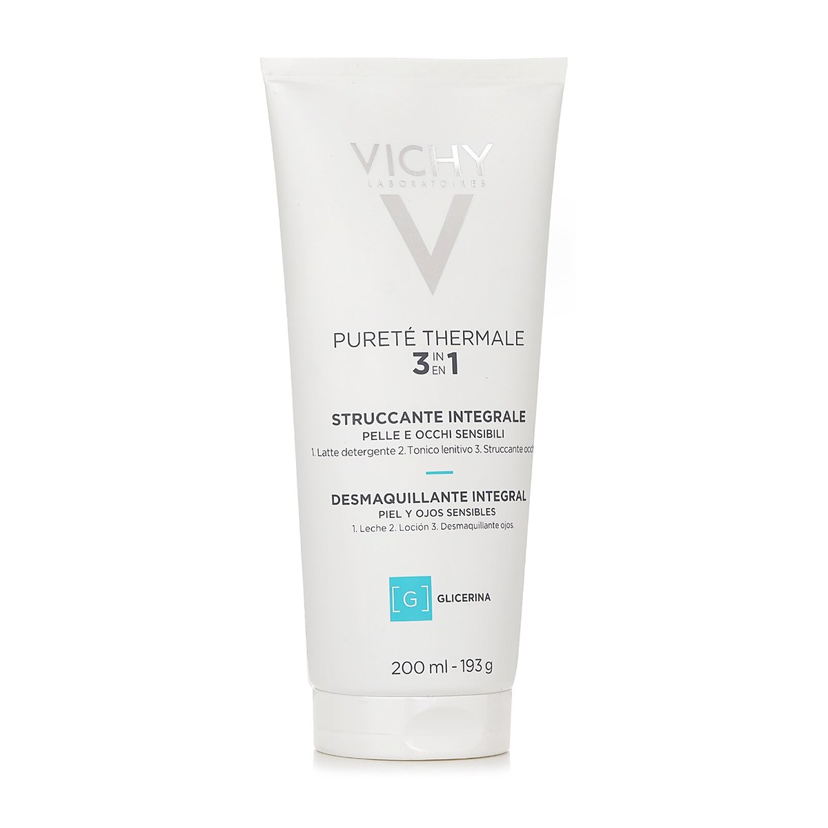 Vichy 쀼르떼 떼르말 3 인 1 원스텝 클렌저 (민감성 피부용) 200ml/6.76ml
