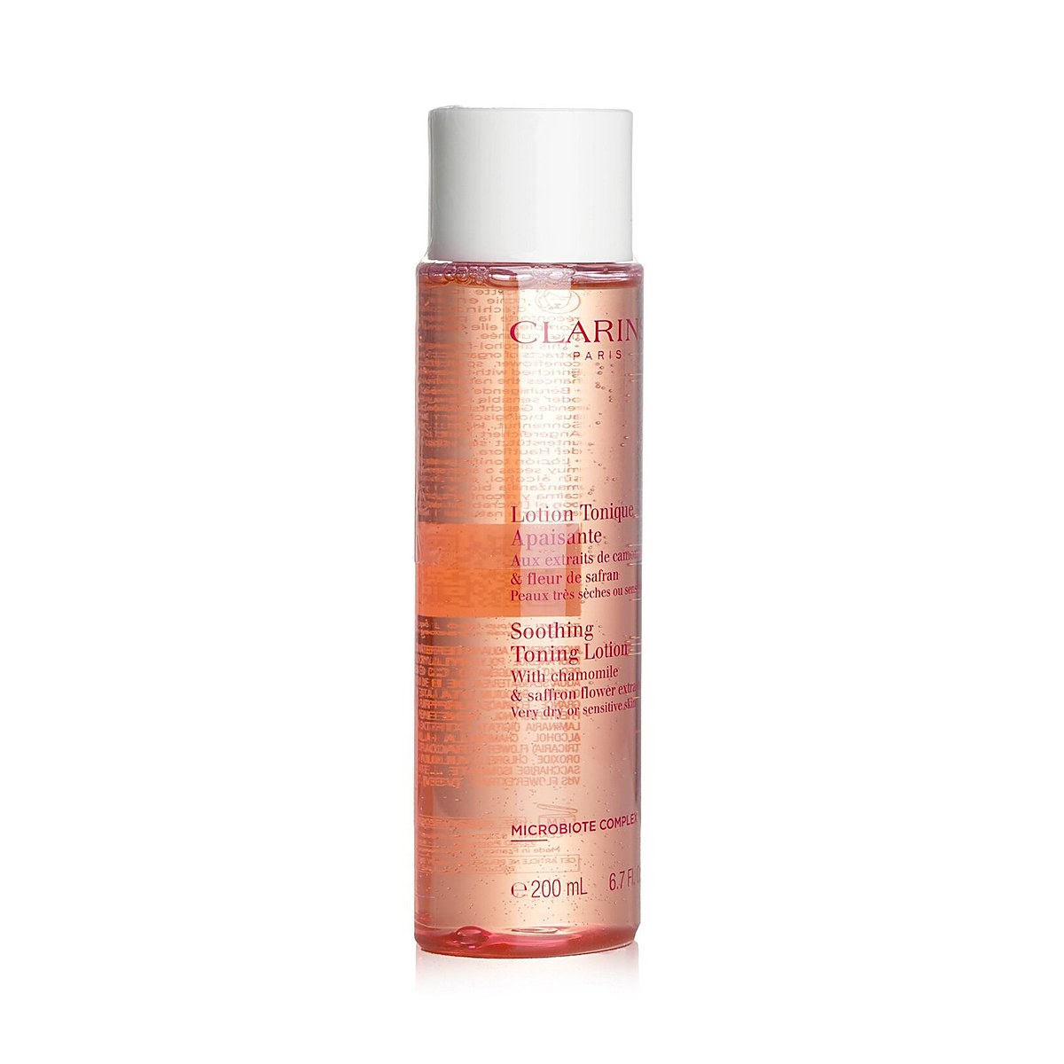 Clarins غسول موحد مرطب بالمرج ومستخلص زهر الزعفران - للبشرة الجافة أو الحساسة(Box Slightly Damaged) 200ml/6.7oz