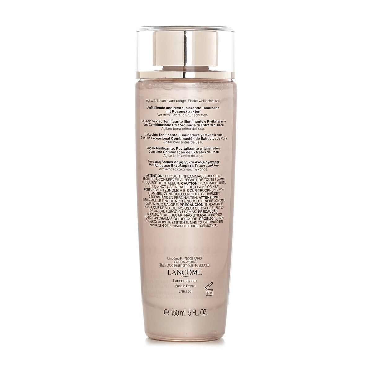 Lancome アブソリュ ローズ 80 ザ ブライトニング & リバイタライジング トーニング ローション 150ml/5oz