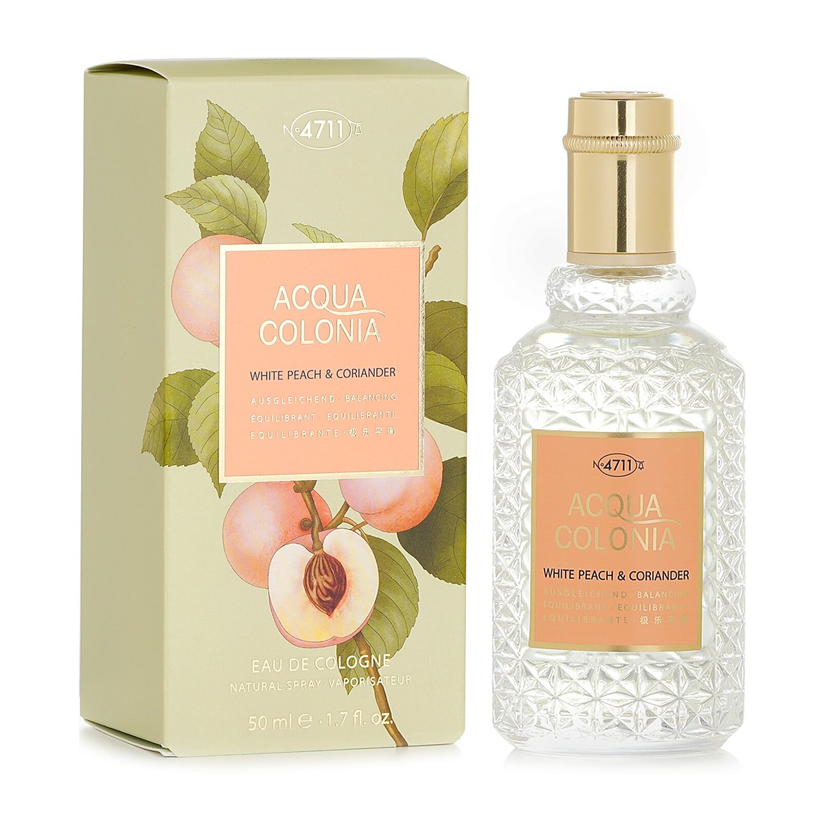 4711 Acqua Colonia White Peach & Coriander Eau De Cologne Spray 50ml/1.7oz