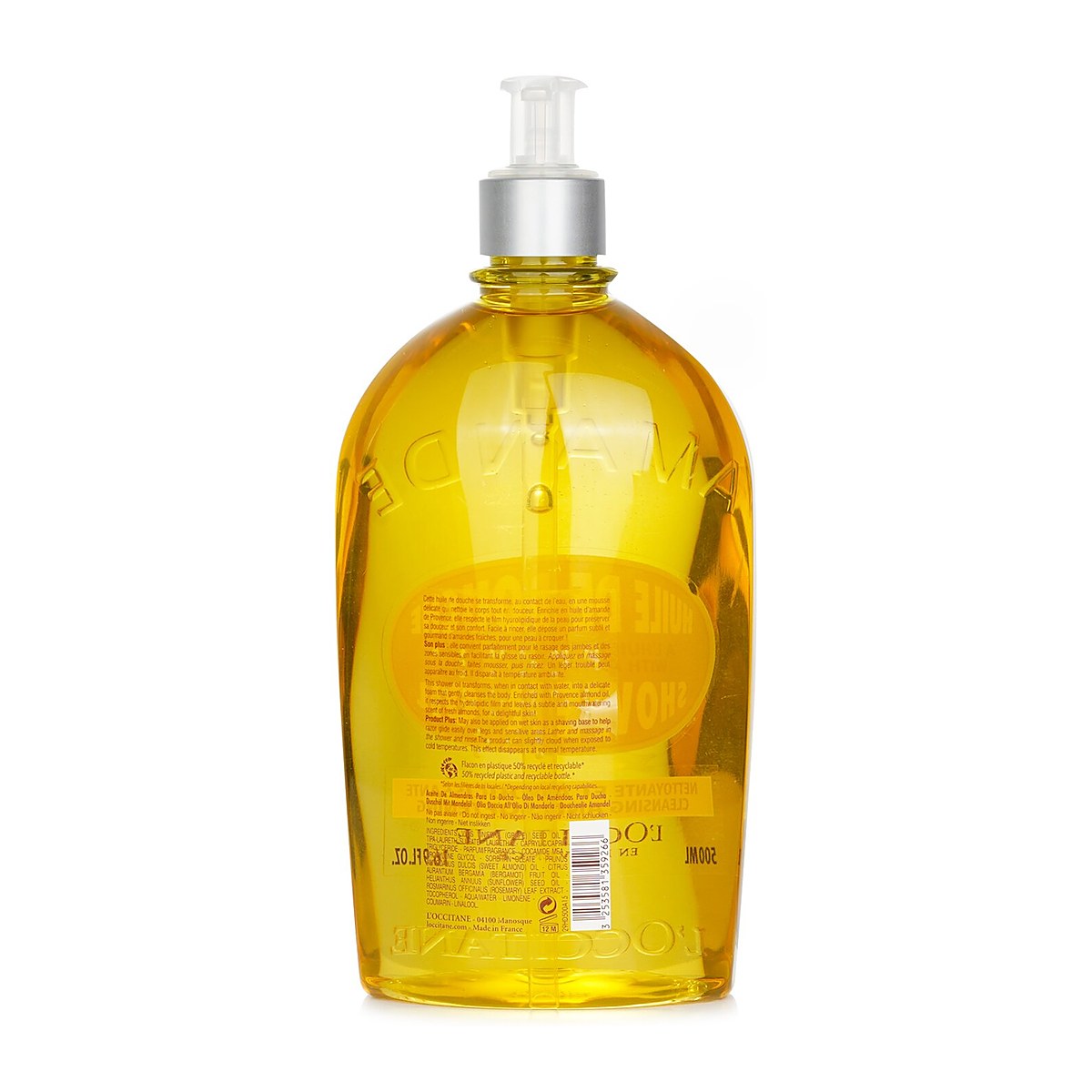 L'Occitane Sữa Tắm M&ugrave;i Hạnh Nh&acirc;n & DầuTắm L&agrave;m Mịn 500ml/16.9oz